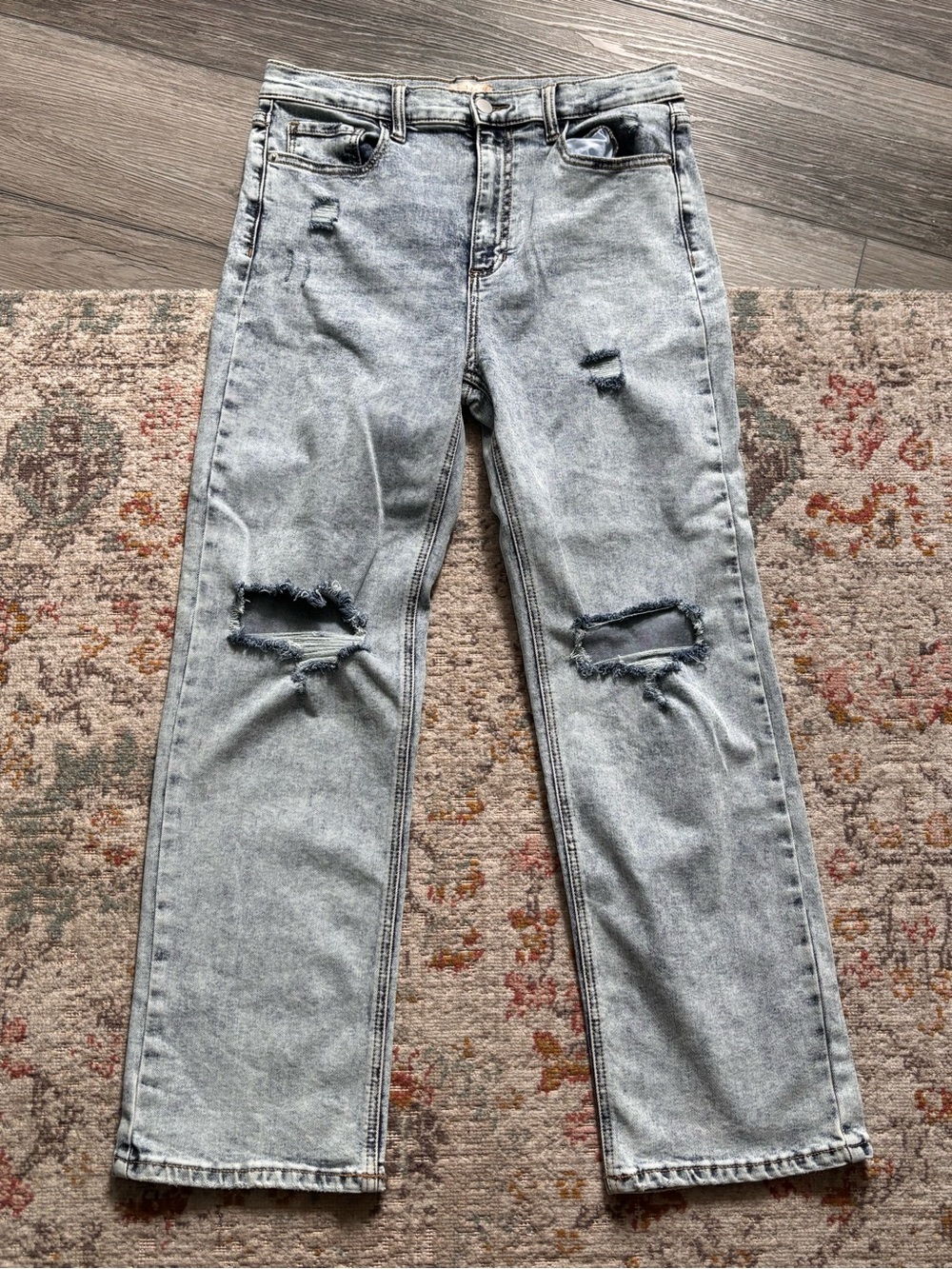 Altar'd State Light Wash Distressed Women's Jeans